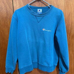 Vintage Champion Crewneck Sweatshirt - Turquoise Teal Size M